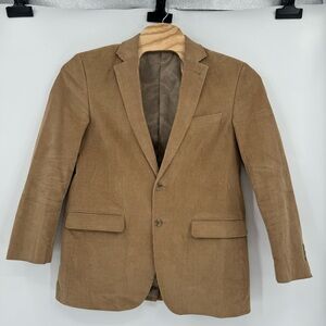 Alan Flusser Men’s 42R Brown Corduroy Two Button Cotton Blazer Sports Coat
